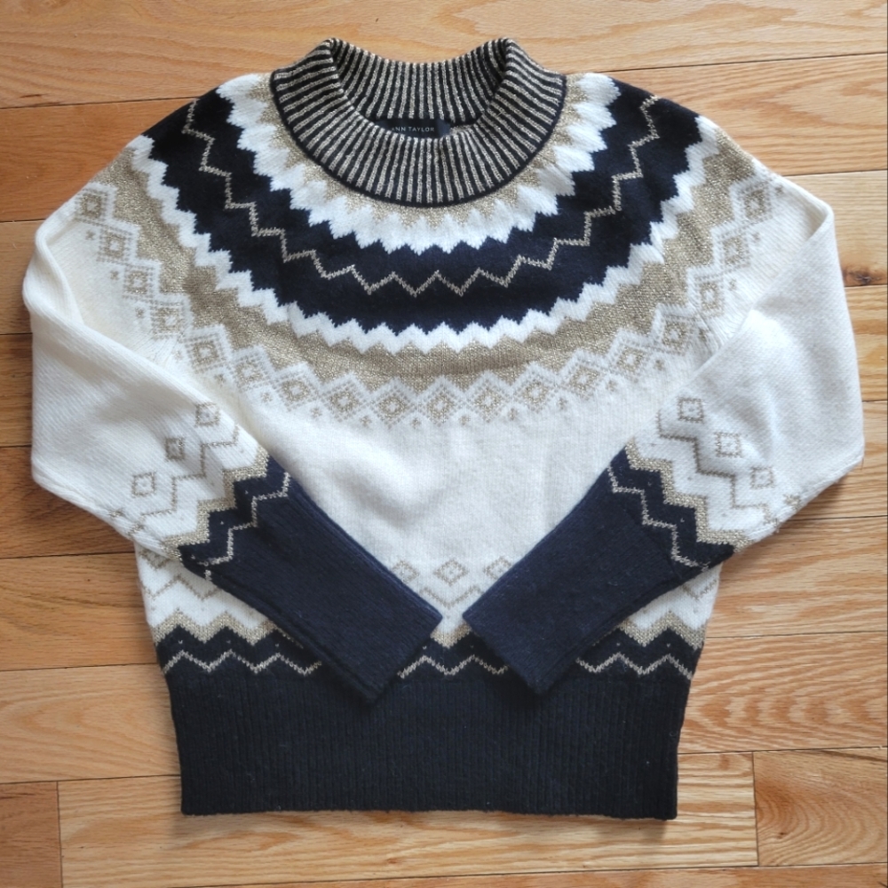 Ann Taylor Fair Isle Sweater